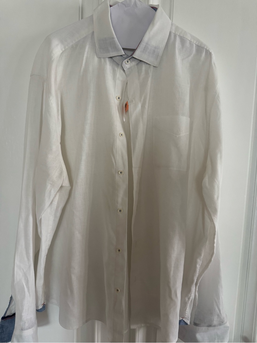 True Grit Men's White Button-Up Dress Shirt